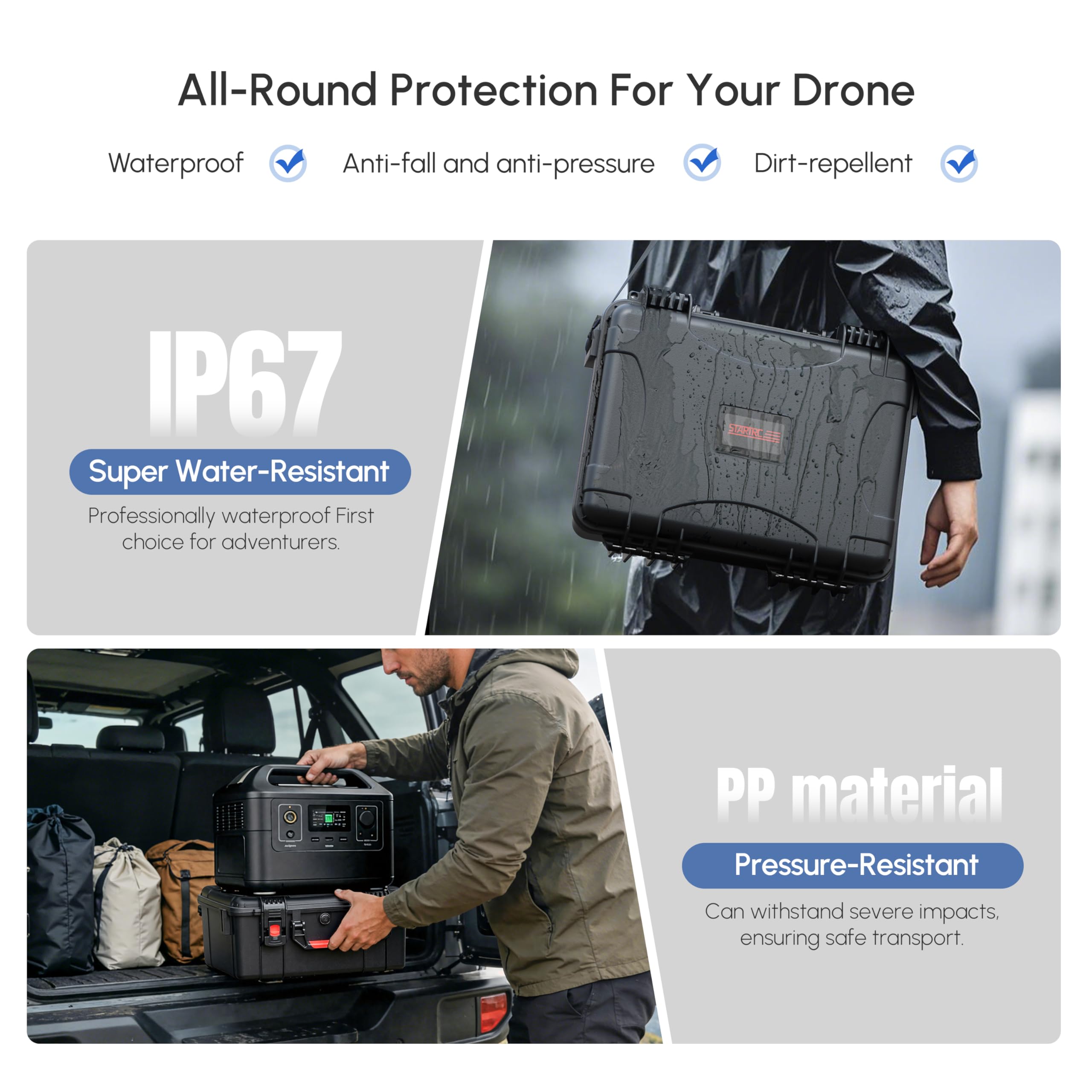 Wasserdichter Hartschalenkoffe – Drone Camera Case Bewertung und Preis